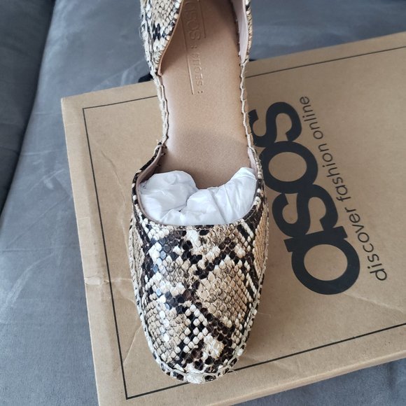 ASOS Design Espadrille Wedges in Snake Print - Picture 7 of 8